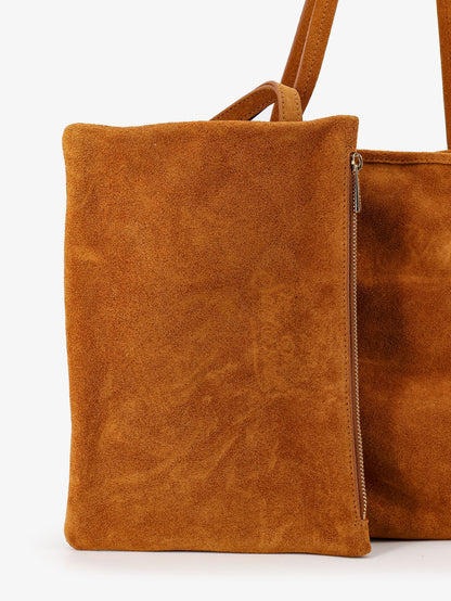 City suede shoulder bag thumbnail
