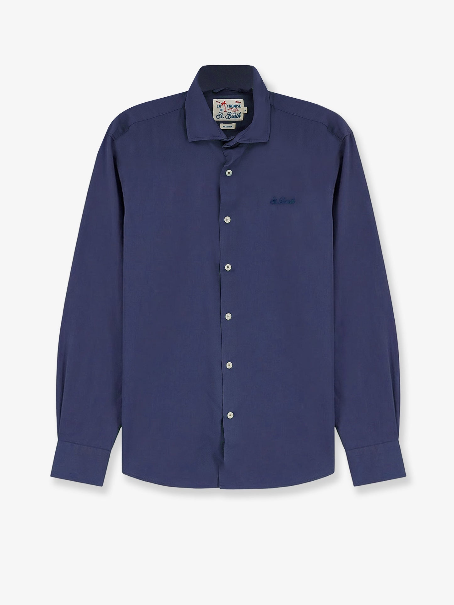 Ice cotton shirt with embroidered logo on the front