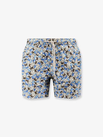 Nylon swim shorts with micro-pattern thumbnail