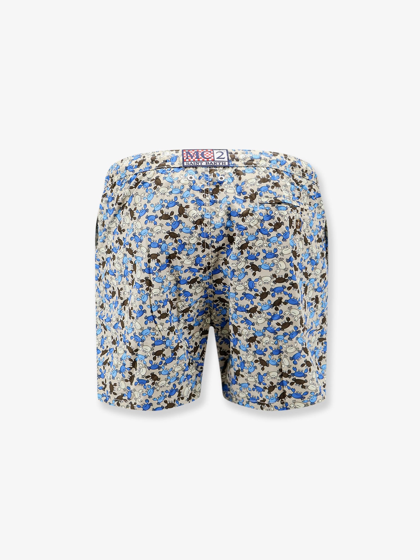 Nylon swim shorts with micro-pattern