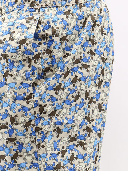 Nylon swim shorts with micro-pattern thumbnail