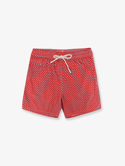Nylon swim shorts with all-over micro pattern thumbnail