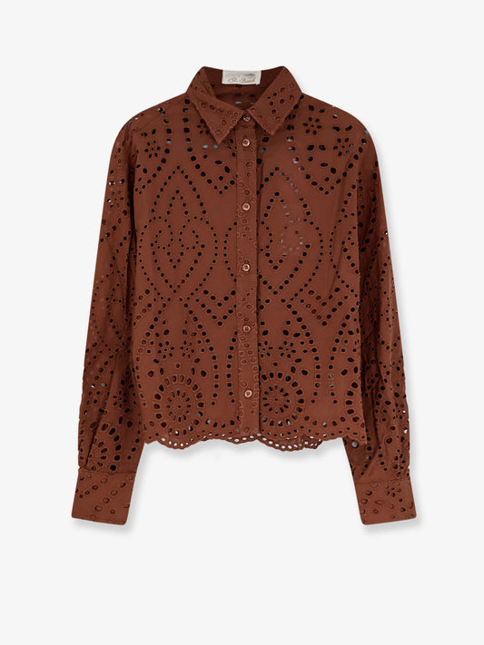 Camicia Oriane in pizzo sangallo