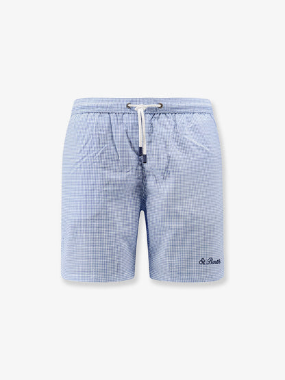 Nylon blend Swim boxer shorts in with micro pattern thumbnail