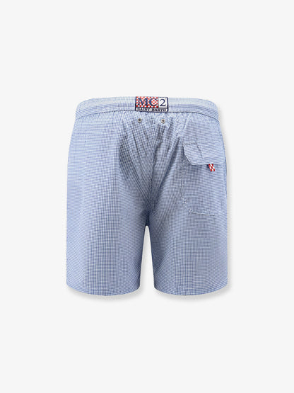 Nylon blend Swim boxer shorts in with micro pattern thumbnail