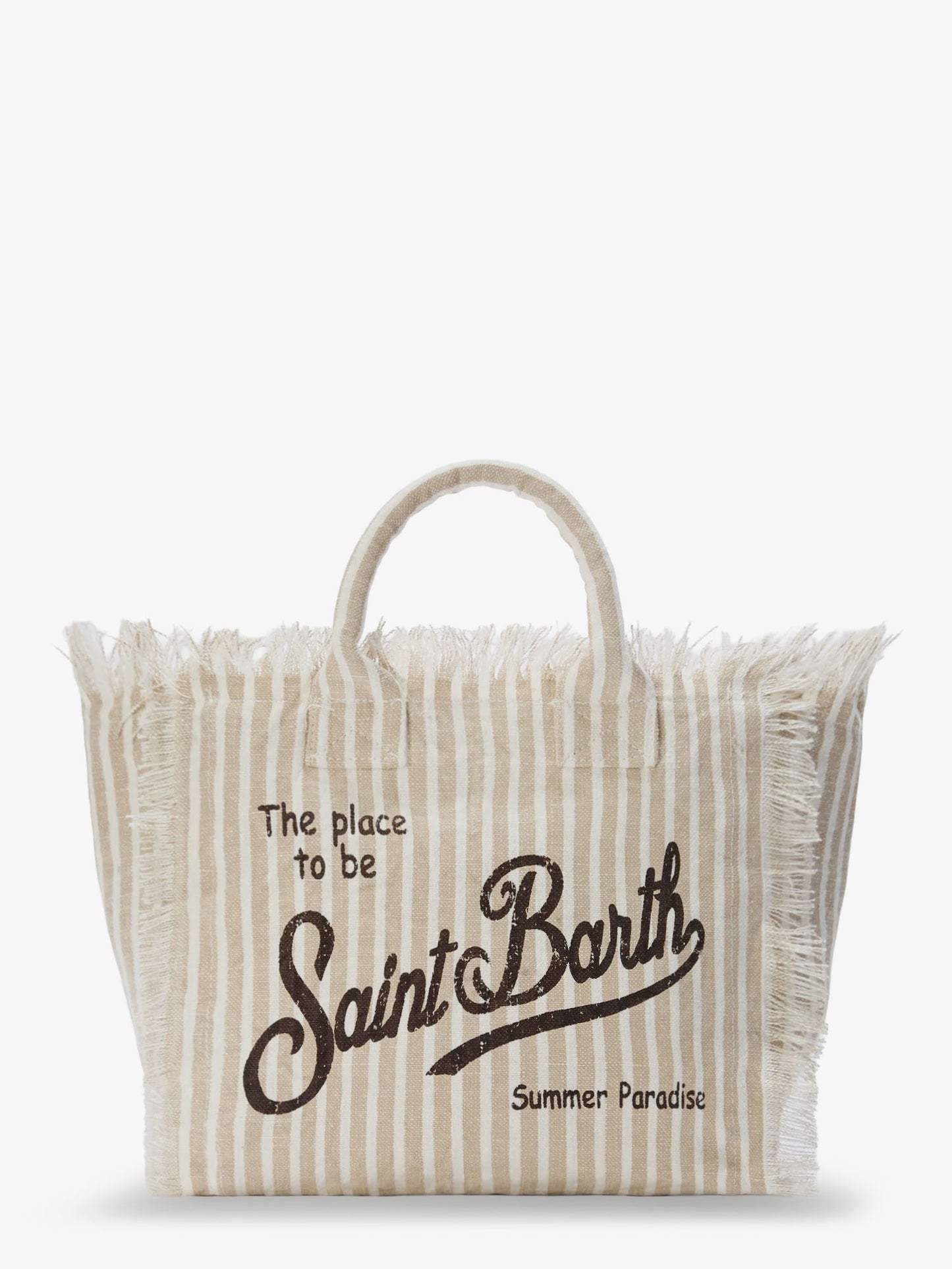 Vanity linen shoulder bag