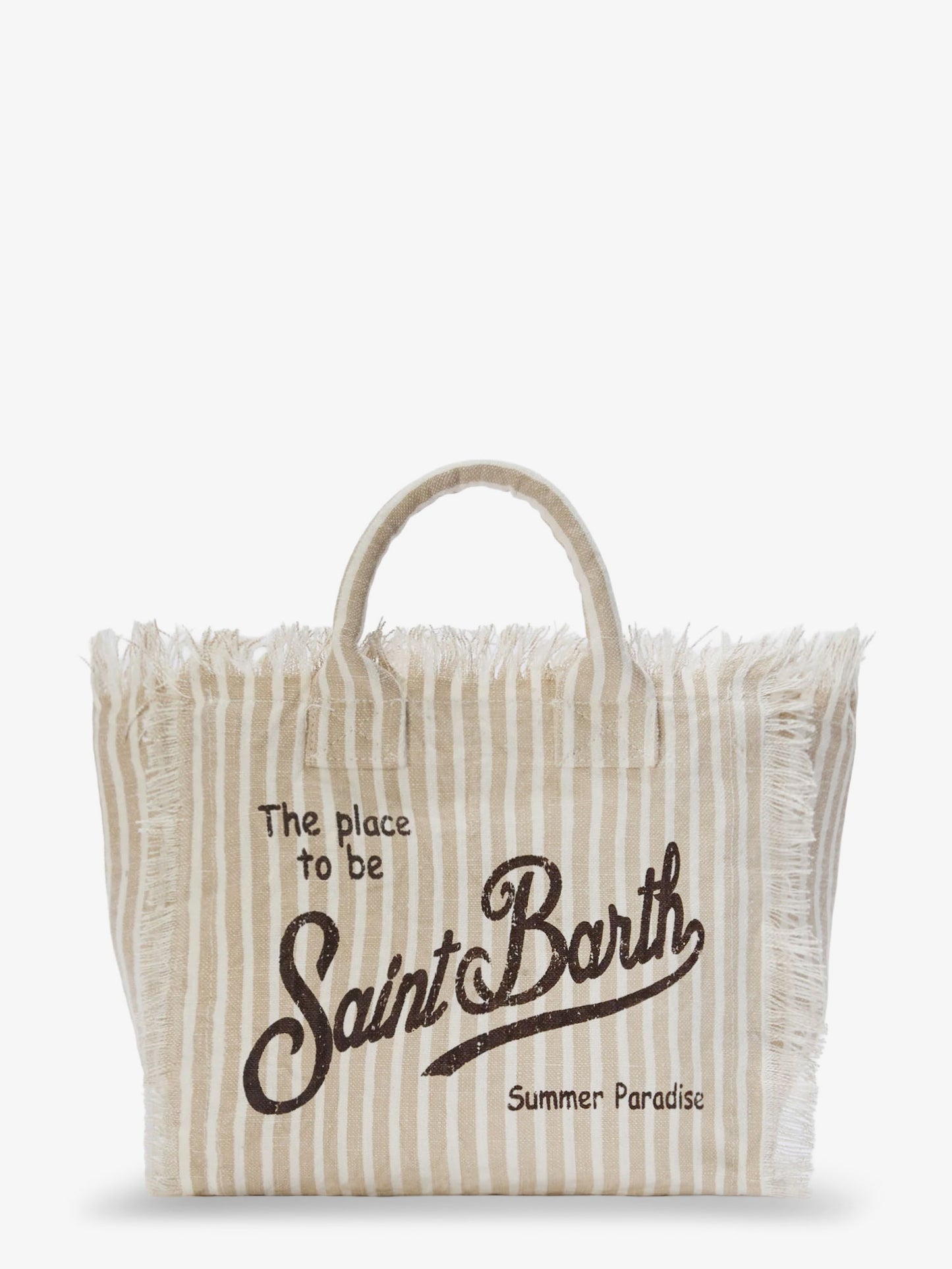 Vanity linen shoulder bag