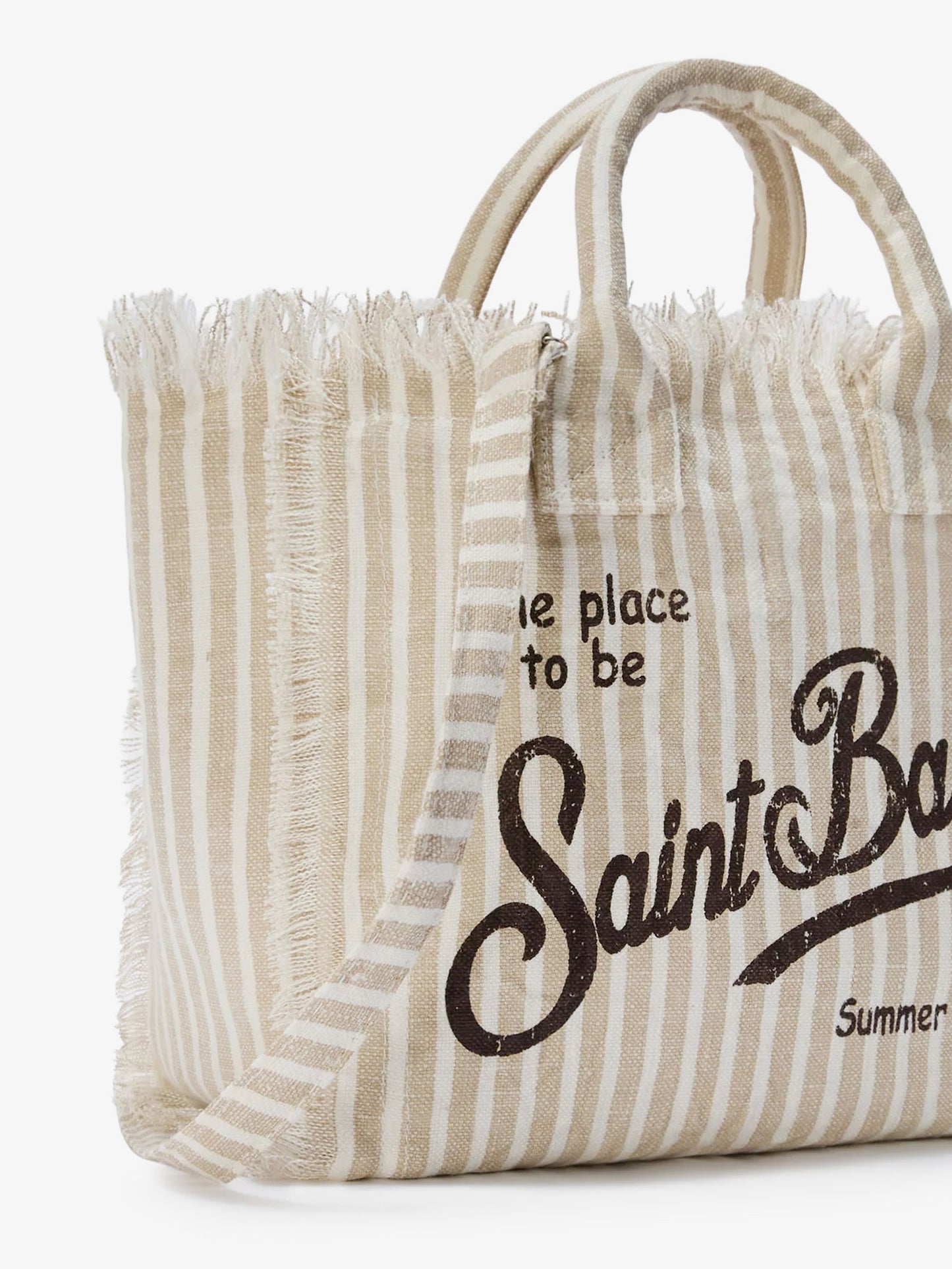 Vanity linen shoulder bag