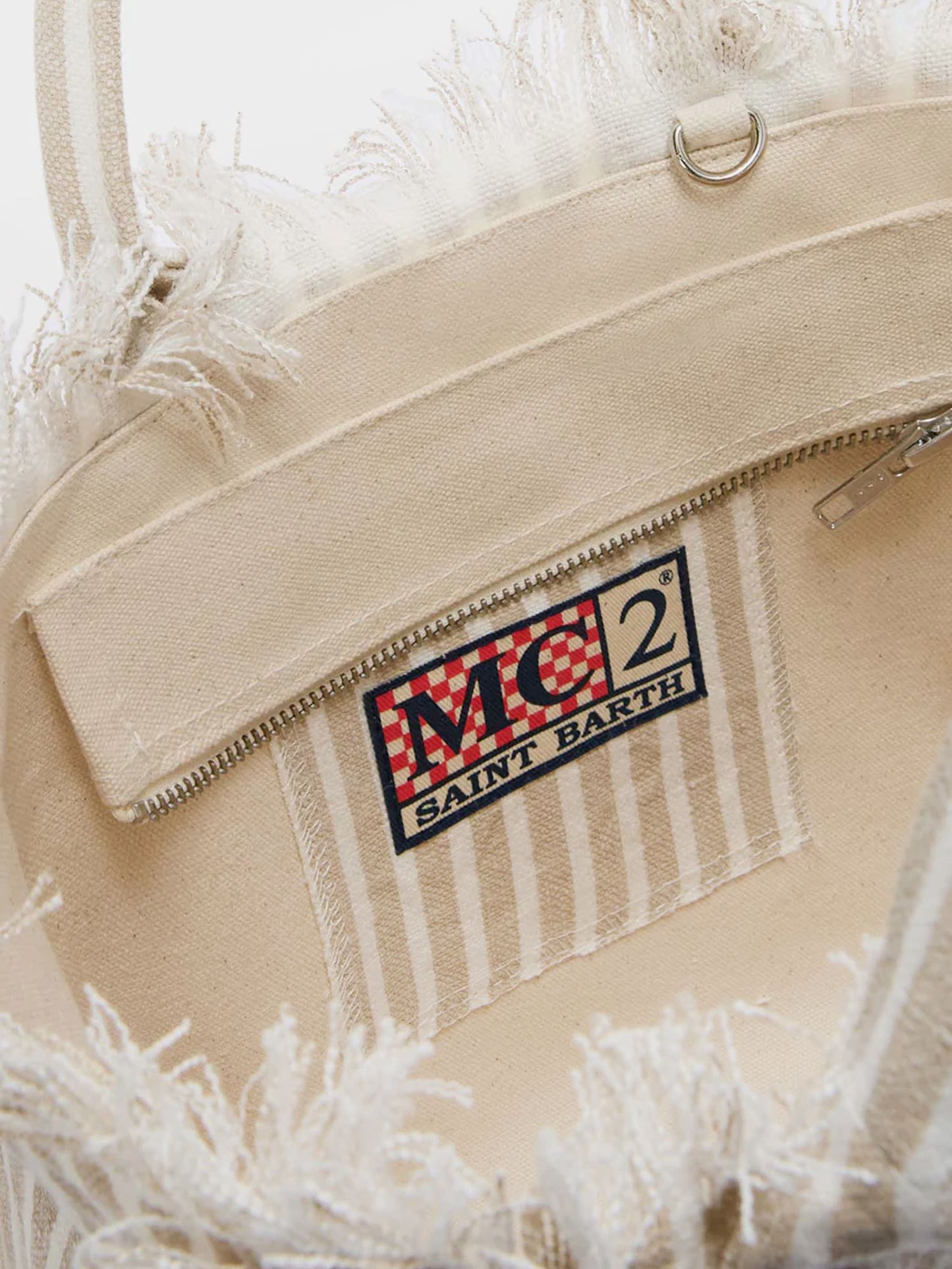 Vanity linen shoulder bag