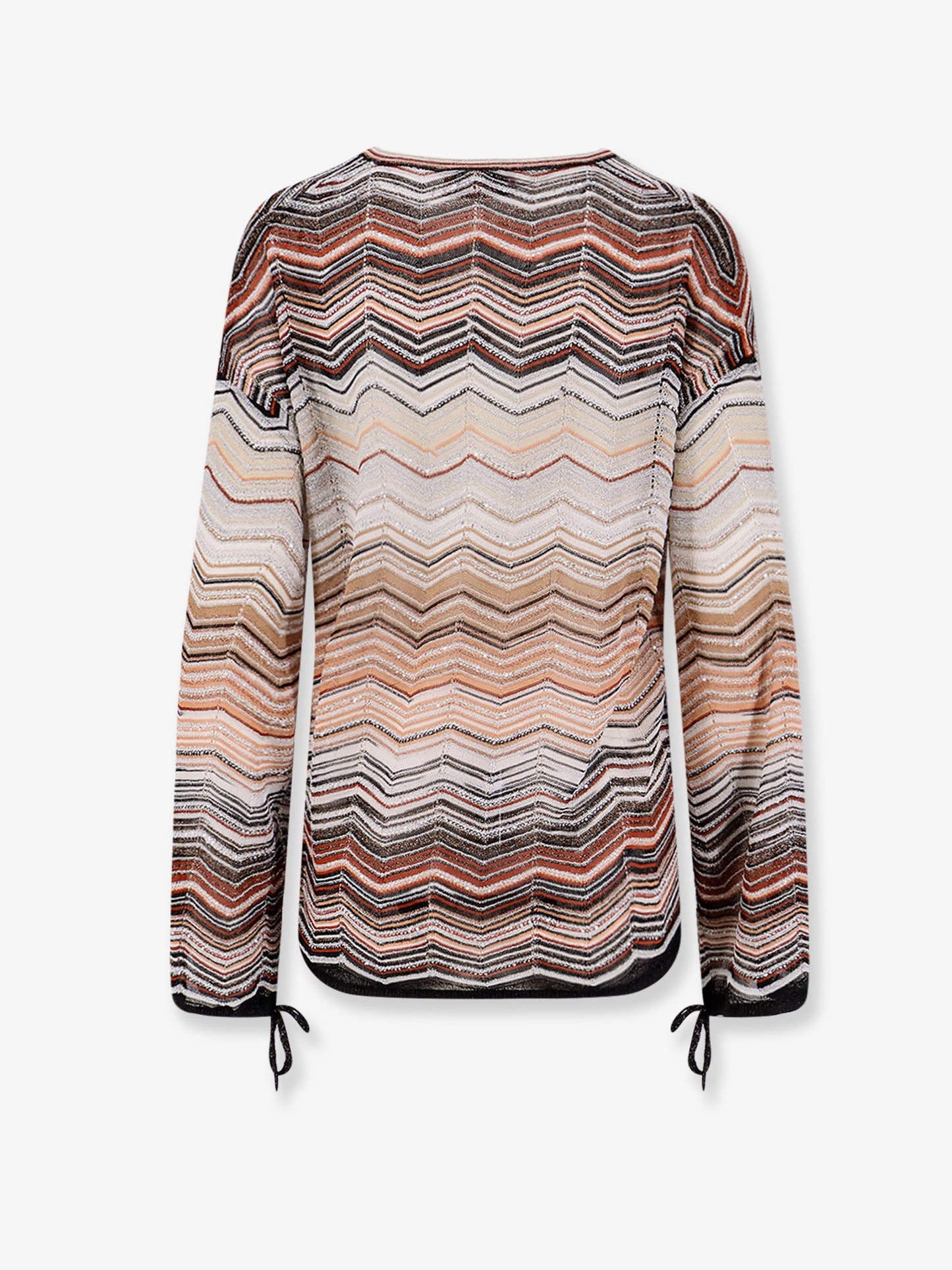 Multicolor viscose and metallic fiber sweater