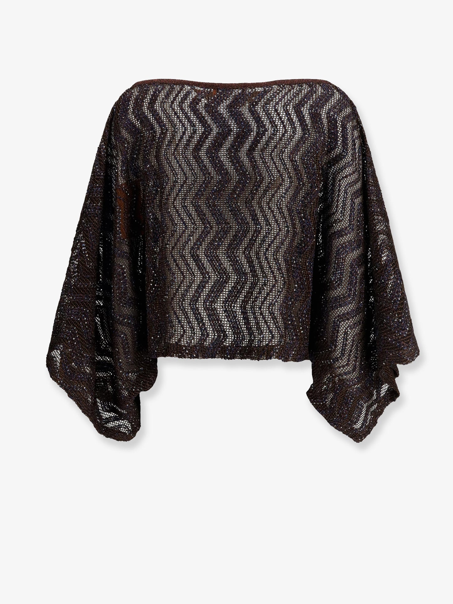 Viscose top with chevron pattern