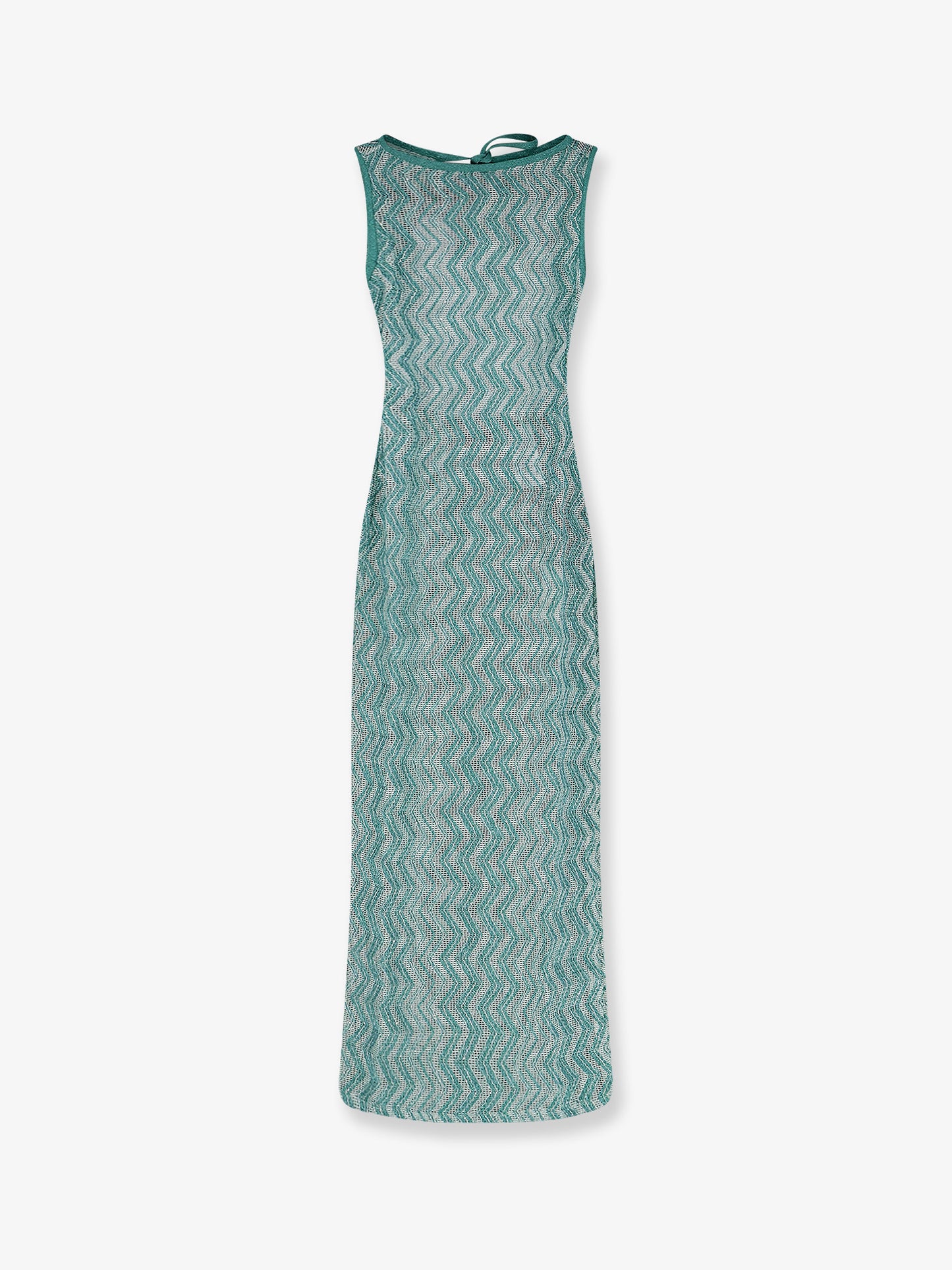 Laminated viscose long dress