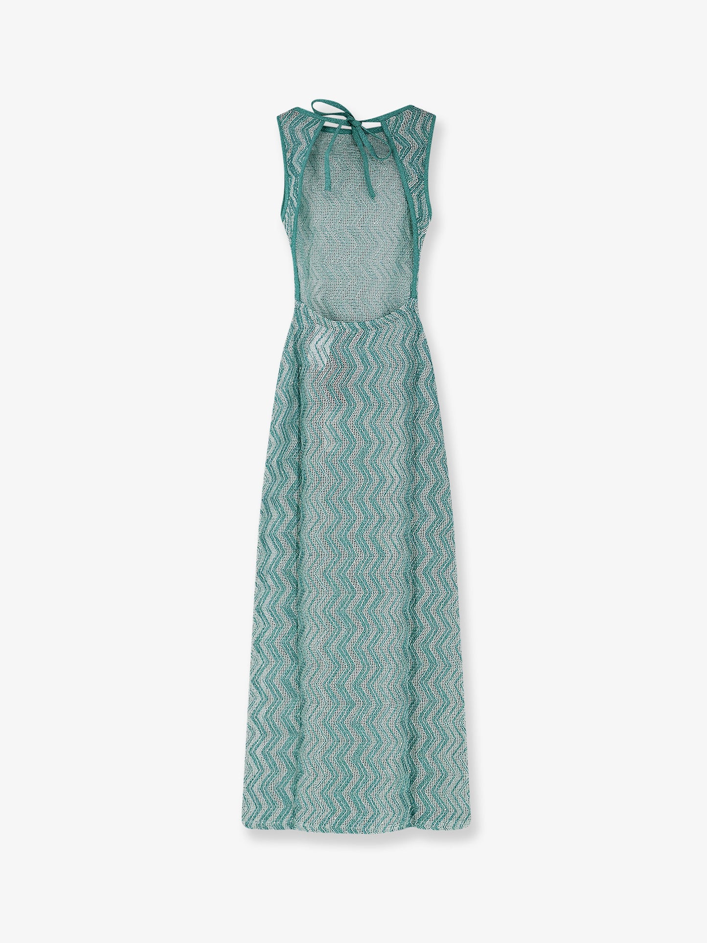 Laminated viscose long dress