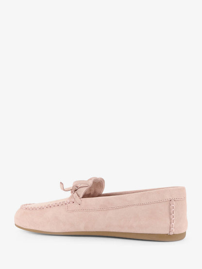 Suede loafer with frontal logo thumbnail
