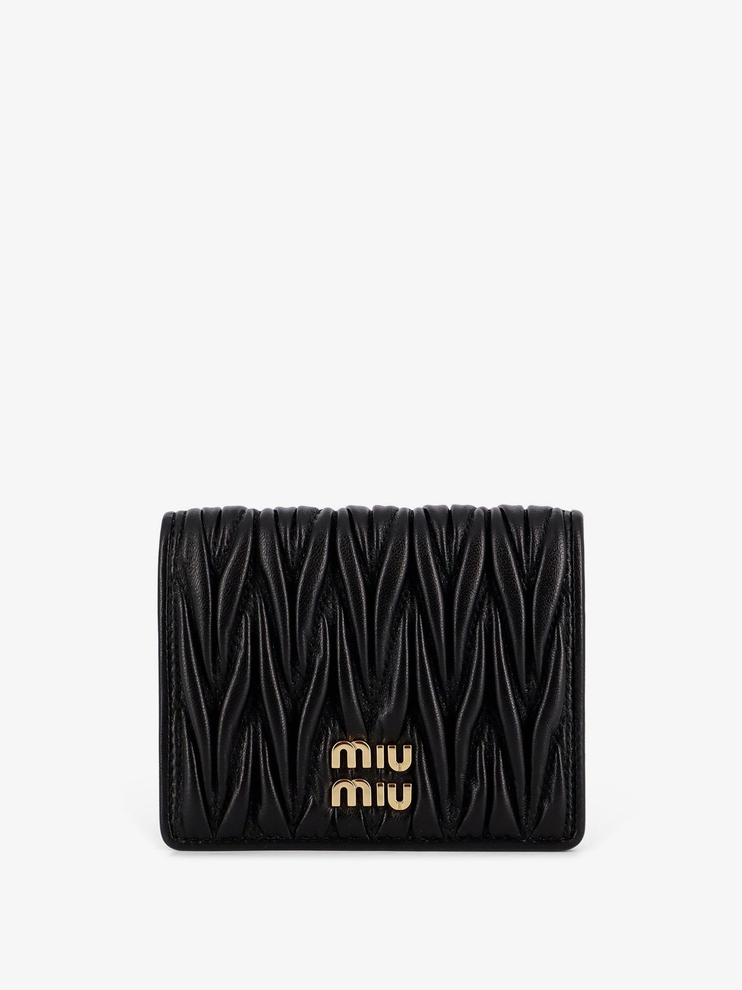Quilted leather wallet