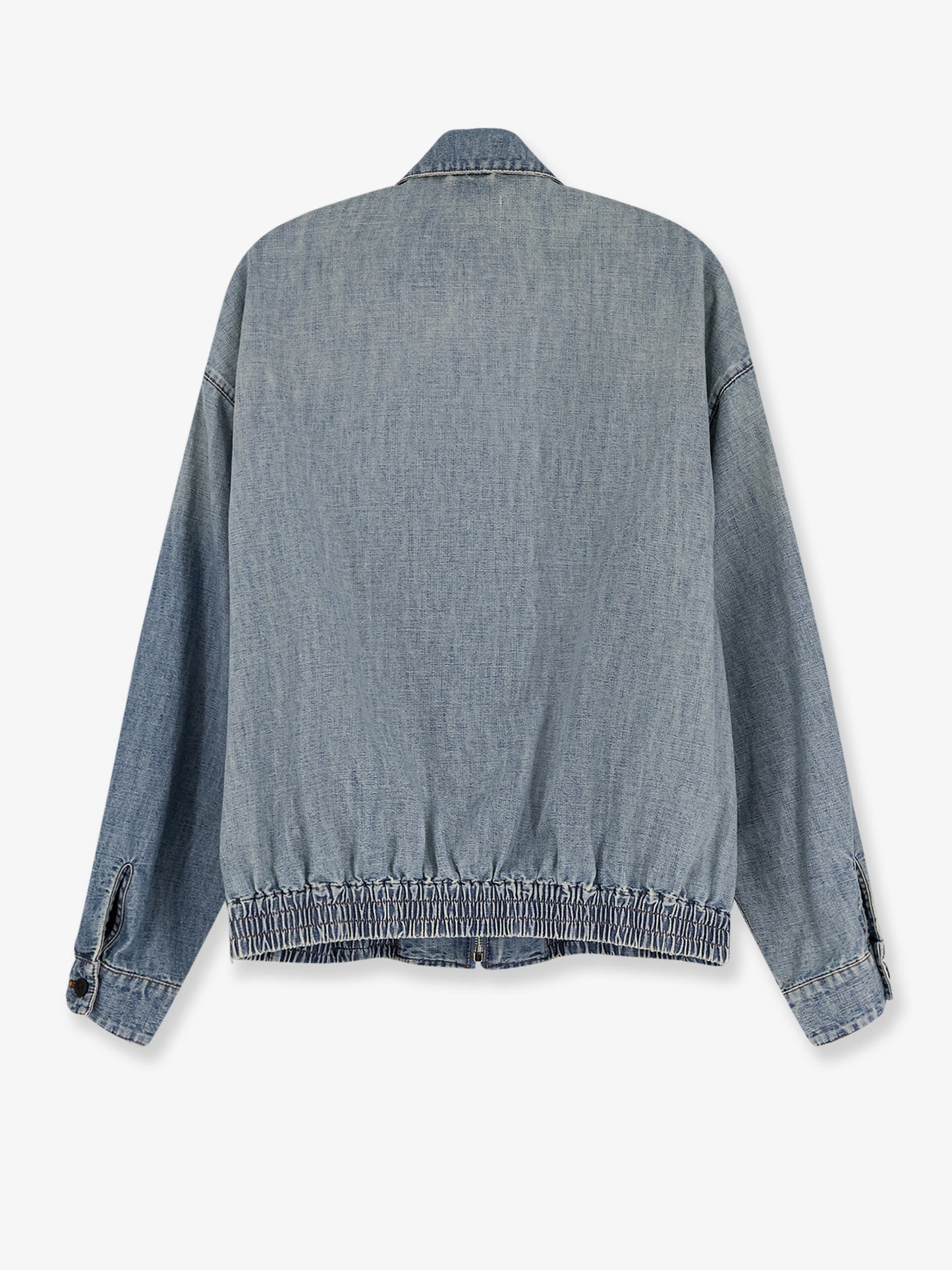 Denim Jacket with Miu Miu embroidery