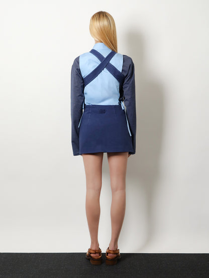 Mini denim dress thumbnail