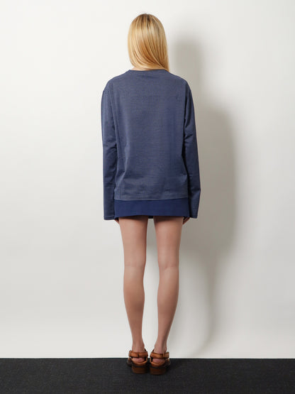Two-tone jersey T-shirt with logo lettering thumbnail