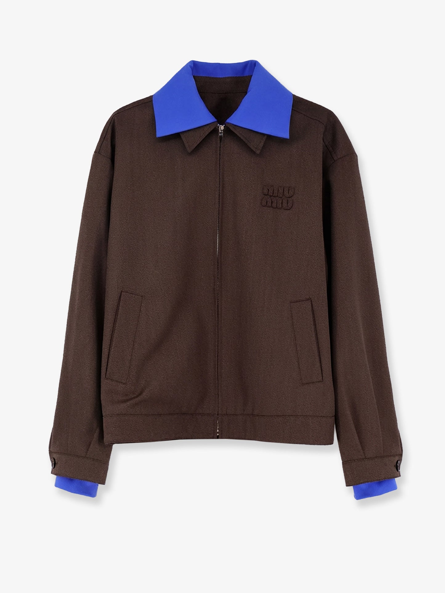 Virgin wool jacket with Logo detail