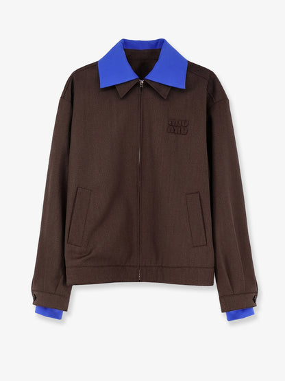 Virgin wool jacket with Logo detail thumbnail