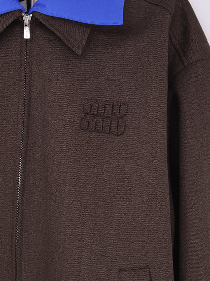 Virgin wool jacket with Logo detail thumbnail
