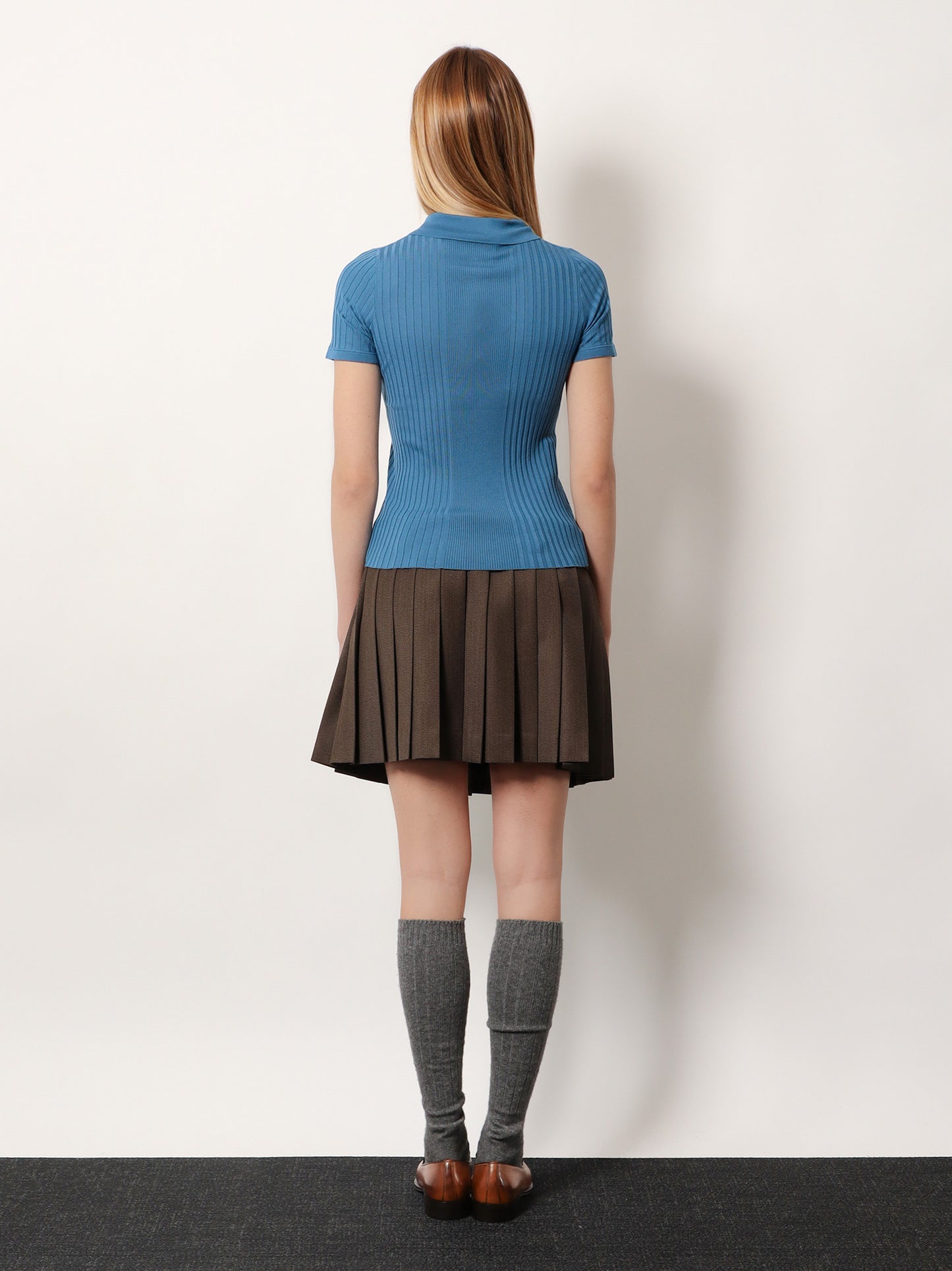 Virgin wool polo shirt