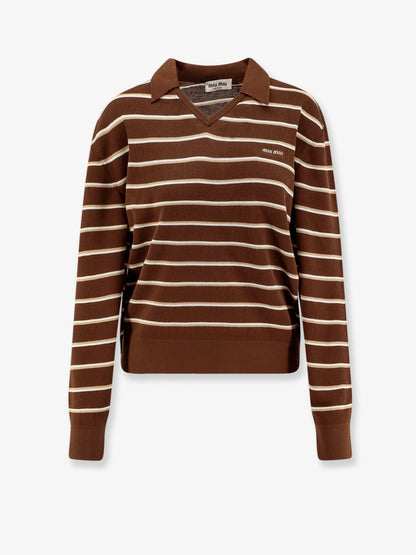 Striped cotton polo shirt thumbnail