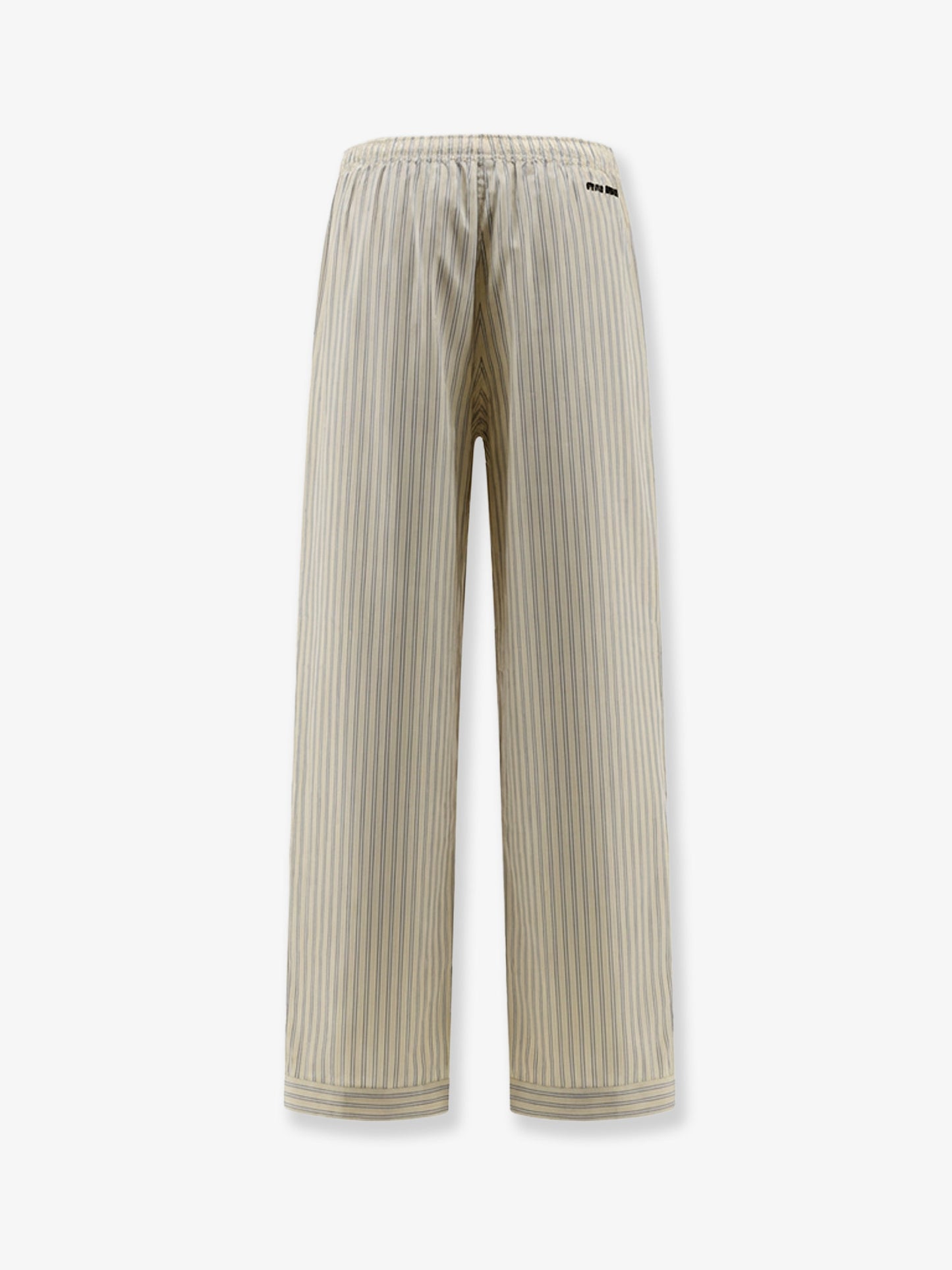 Striped cotton pajama pants