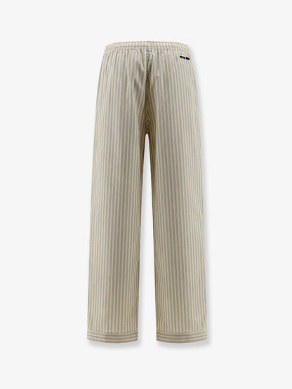 Striped cotton pajama pants thumbnail