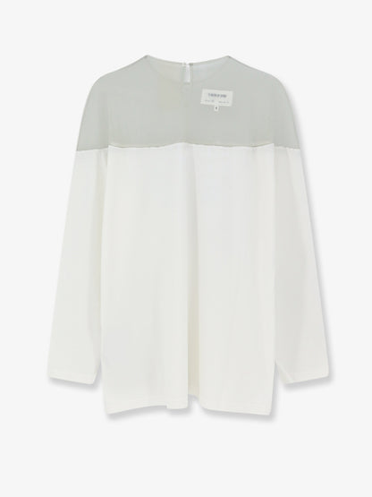 Cotton t-shirt with voile insert thumbnail