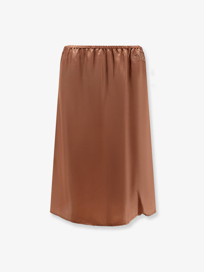 Cupro blend midi skirt thumbnail
