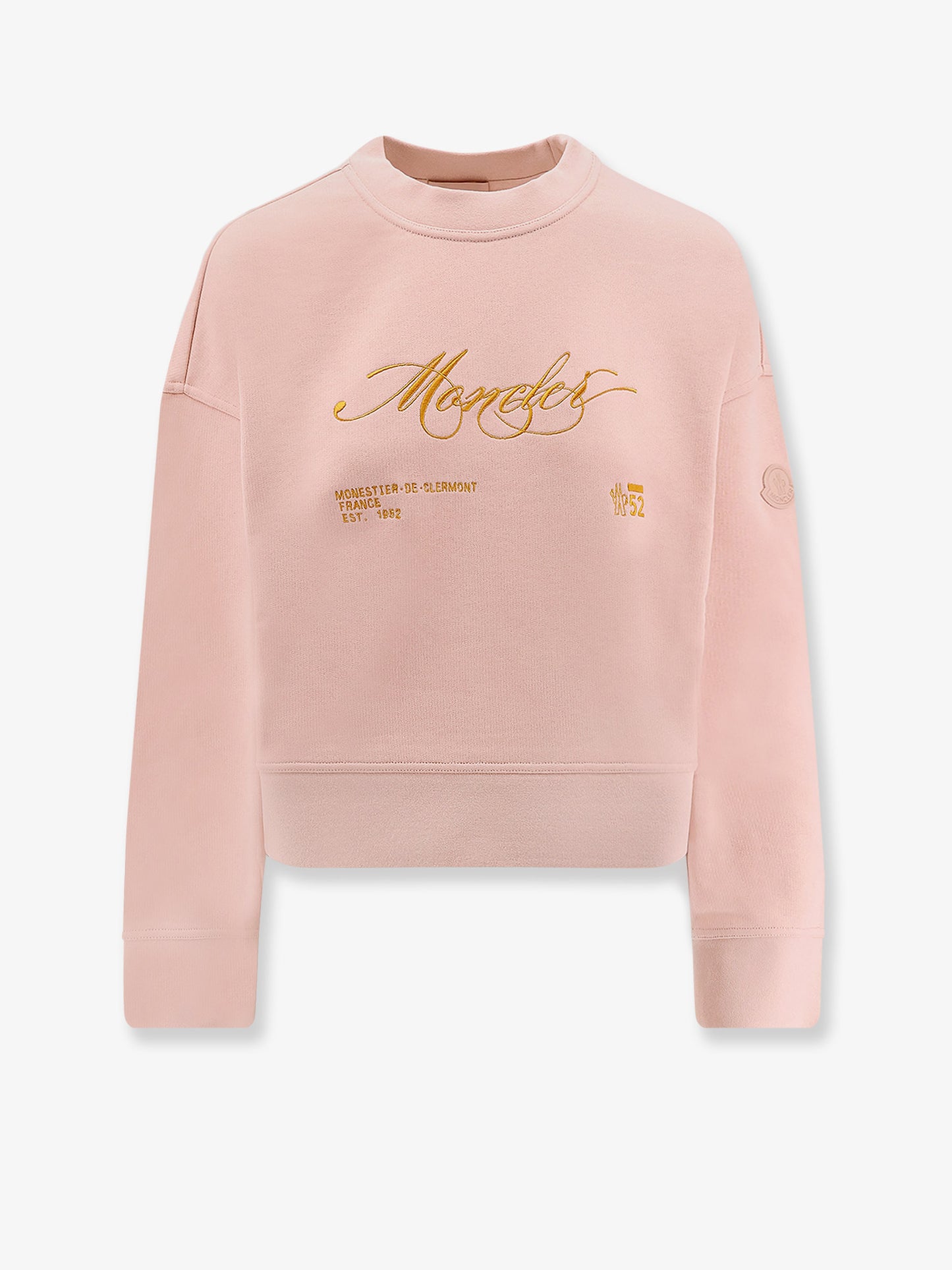 Cotton sweatshirt with Logo patch