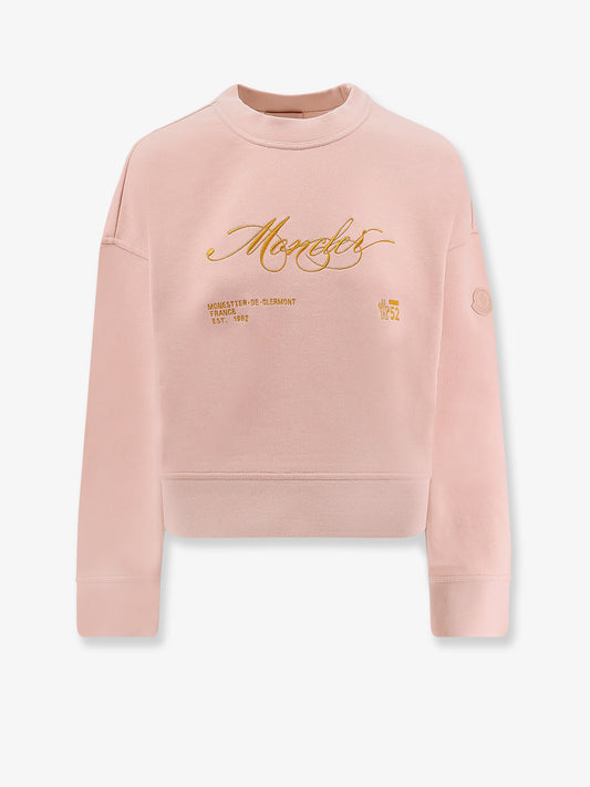 Cotton sweatshirt with Logo patch