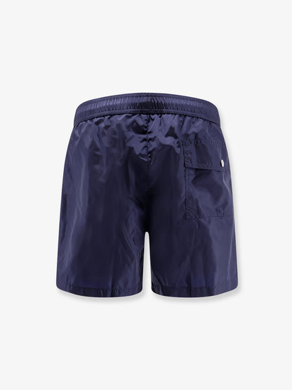 Nylon swim shorts with side logo patch thumbnail