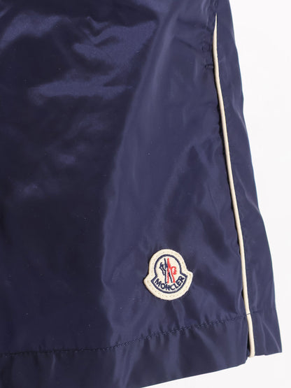 Nylon swim shorts with side logo patch thumbnail