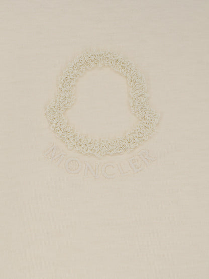 Cotton T-shirt with flocked logo on the front thumbnail