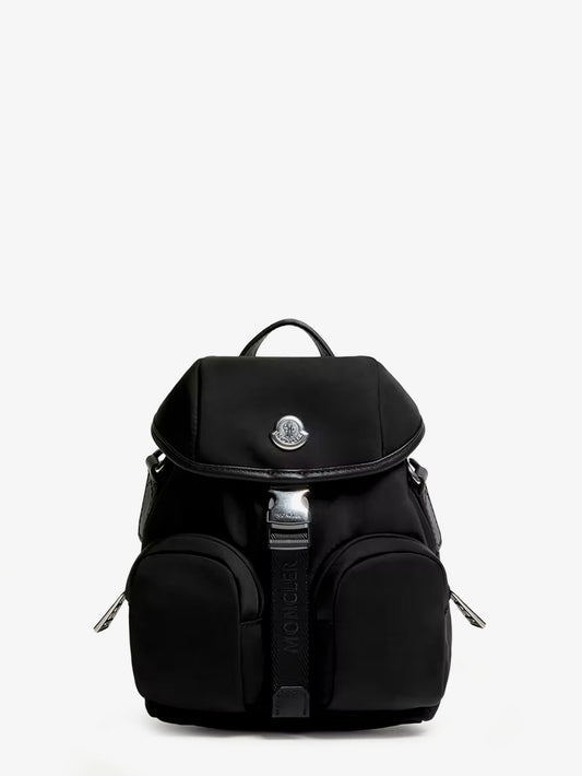 Trick nylon crossbody bag with logo patch on the front