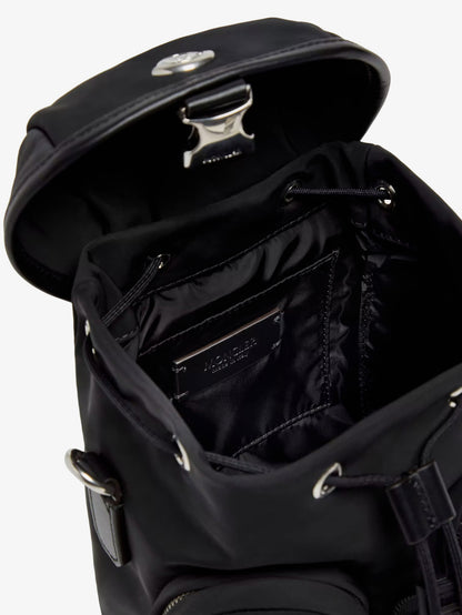 Trick nylon crossbody bag with logo patch on the front thumbnail