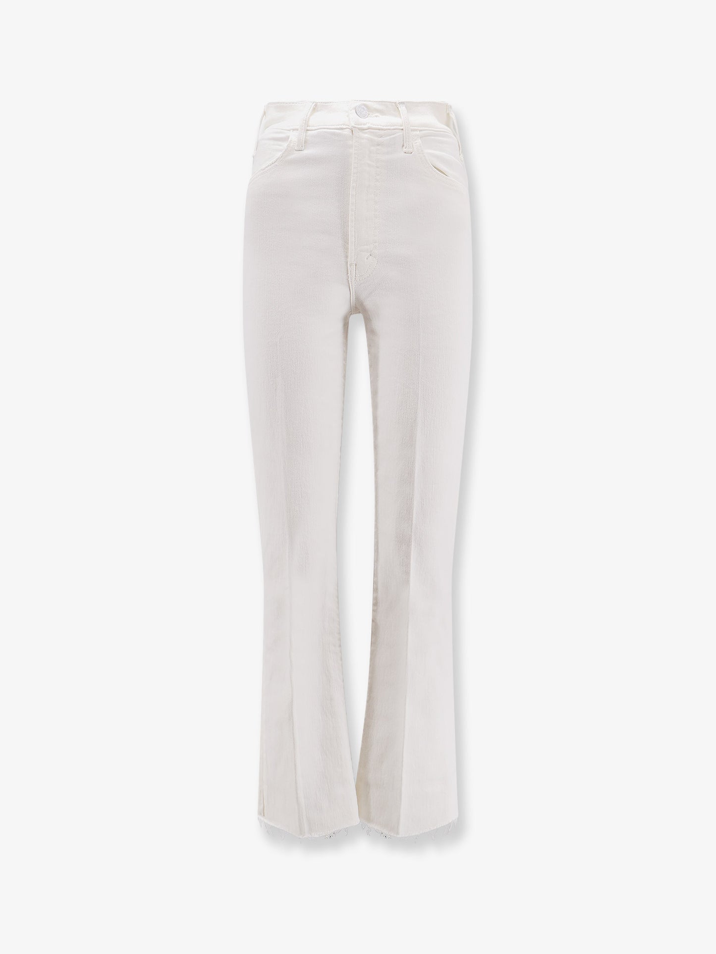 Pantaloni The Hustler Ankle Fray white denim