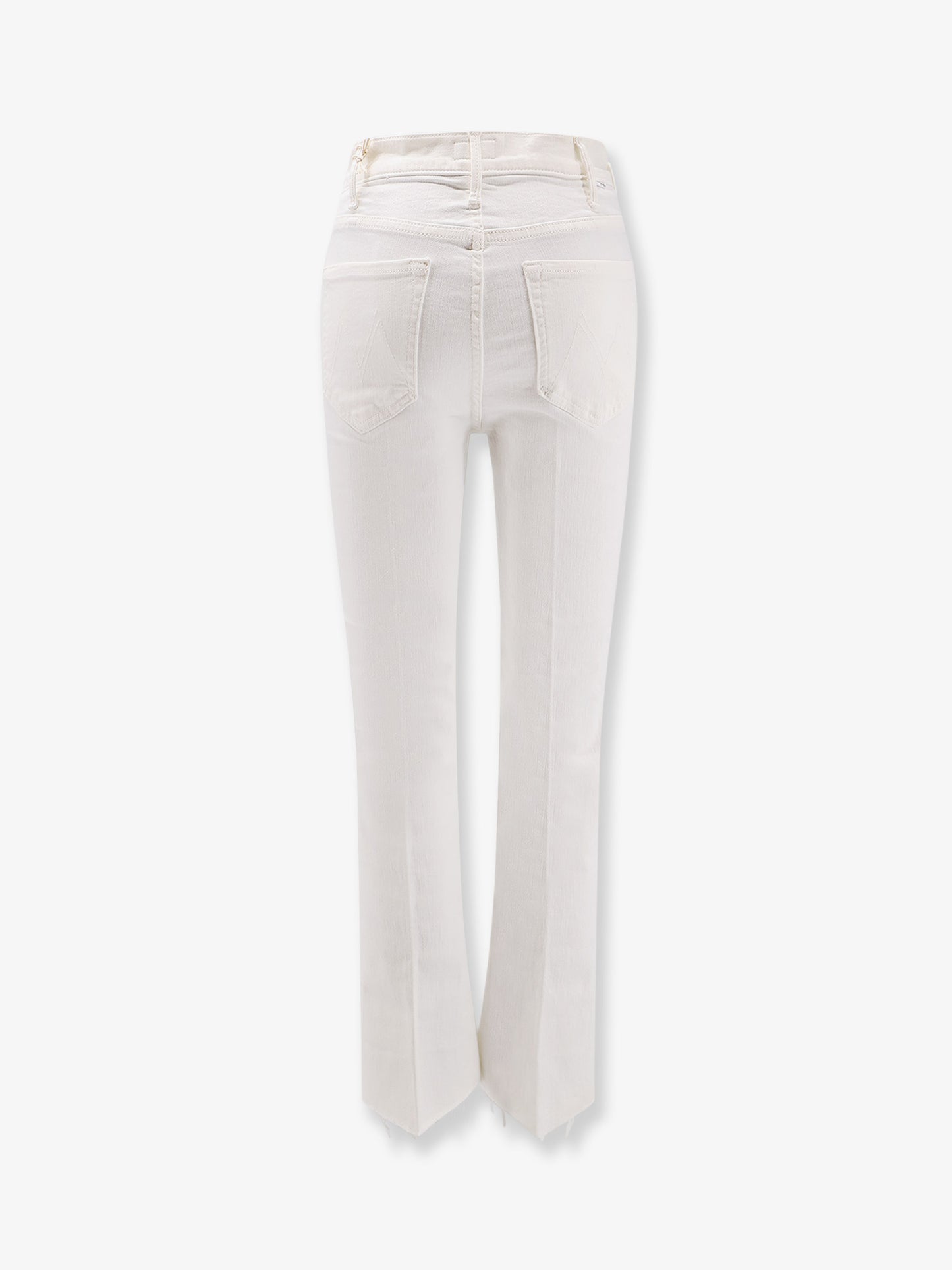 Pantaloni The Hustler Ankle Fray white denim