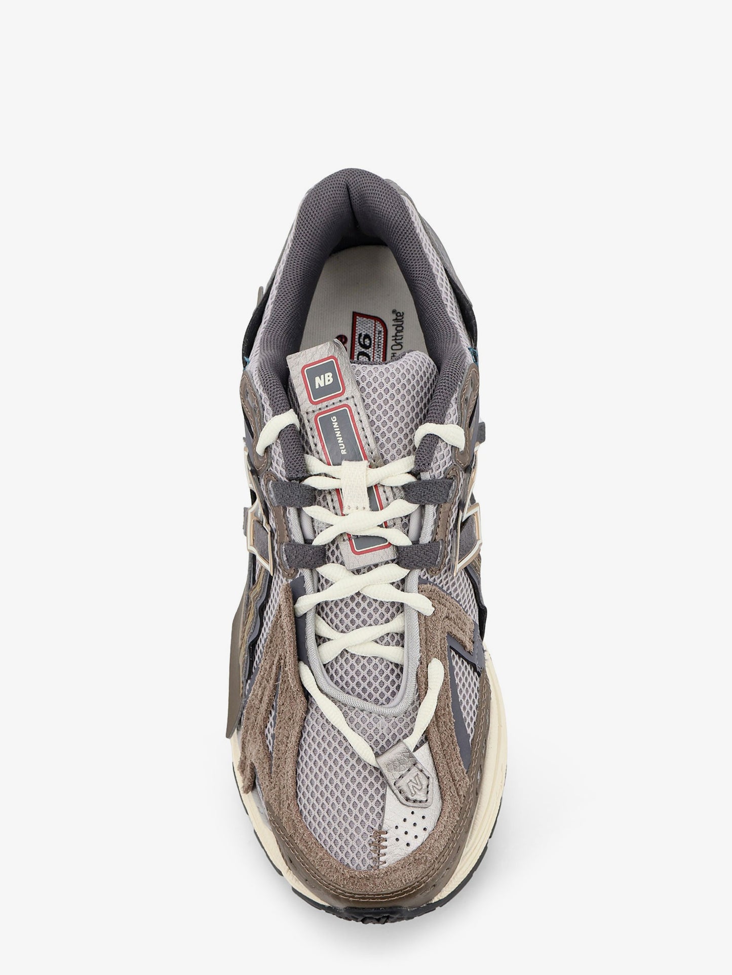 U19066 mesh sneakers with suede inserts