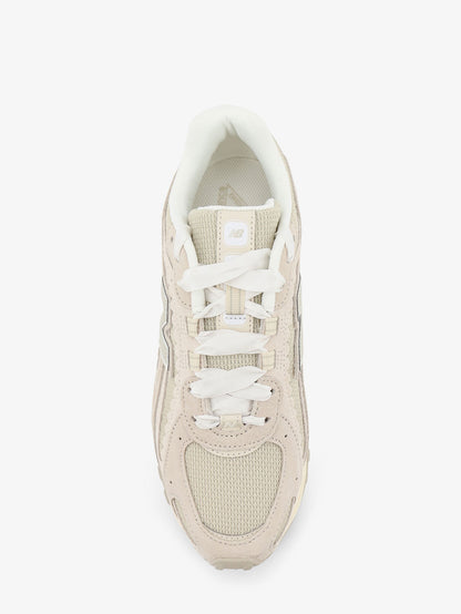 Suede and mesh sneakers with side logo thumbnail