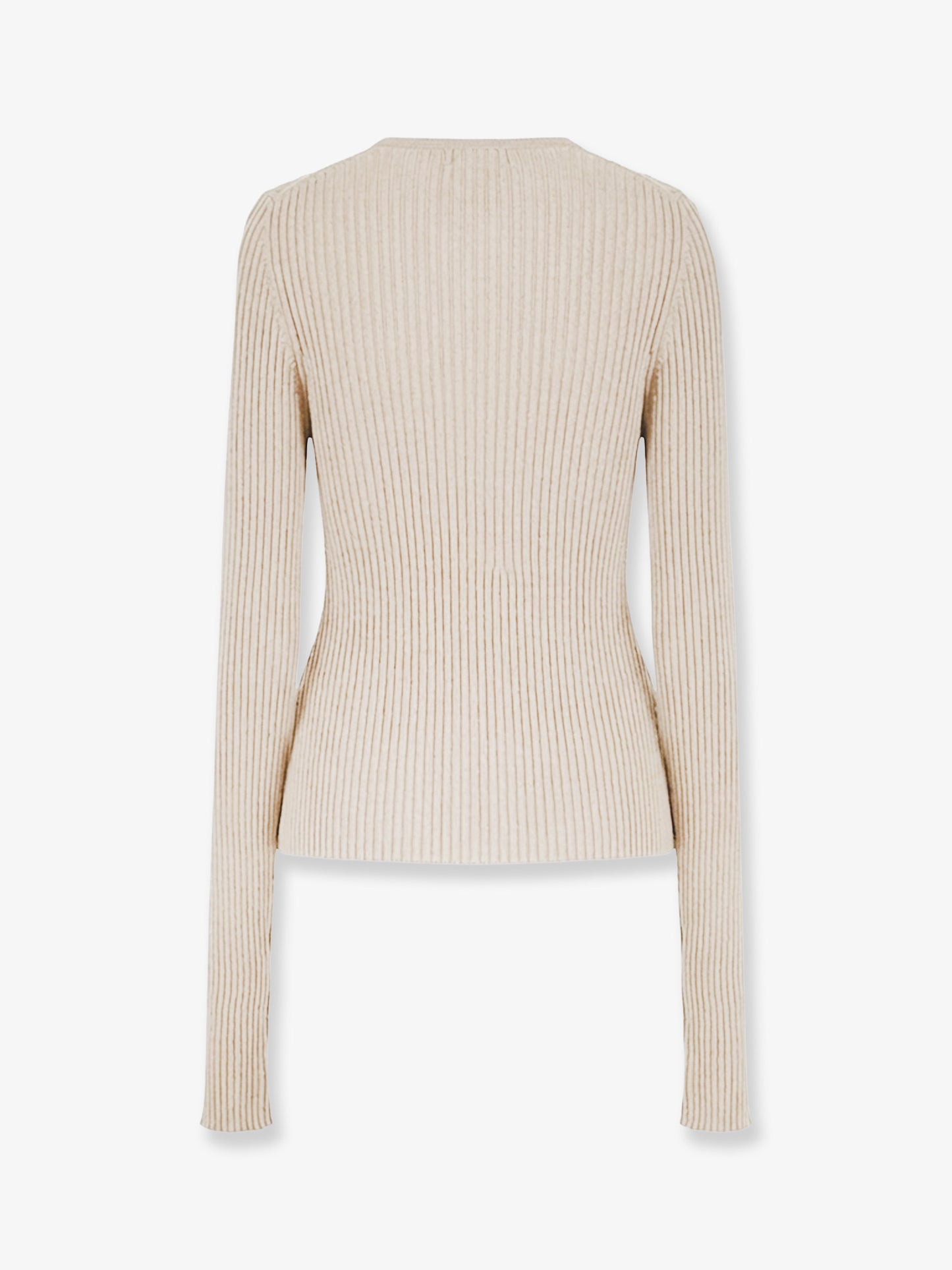 Ribbed cotton blend sweater