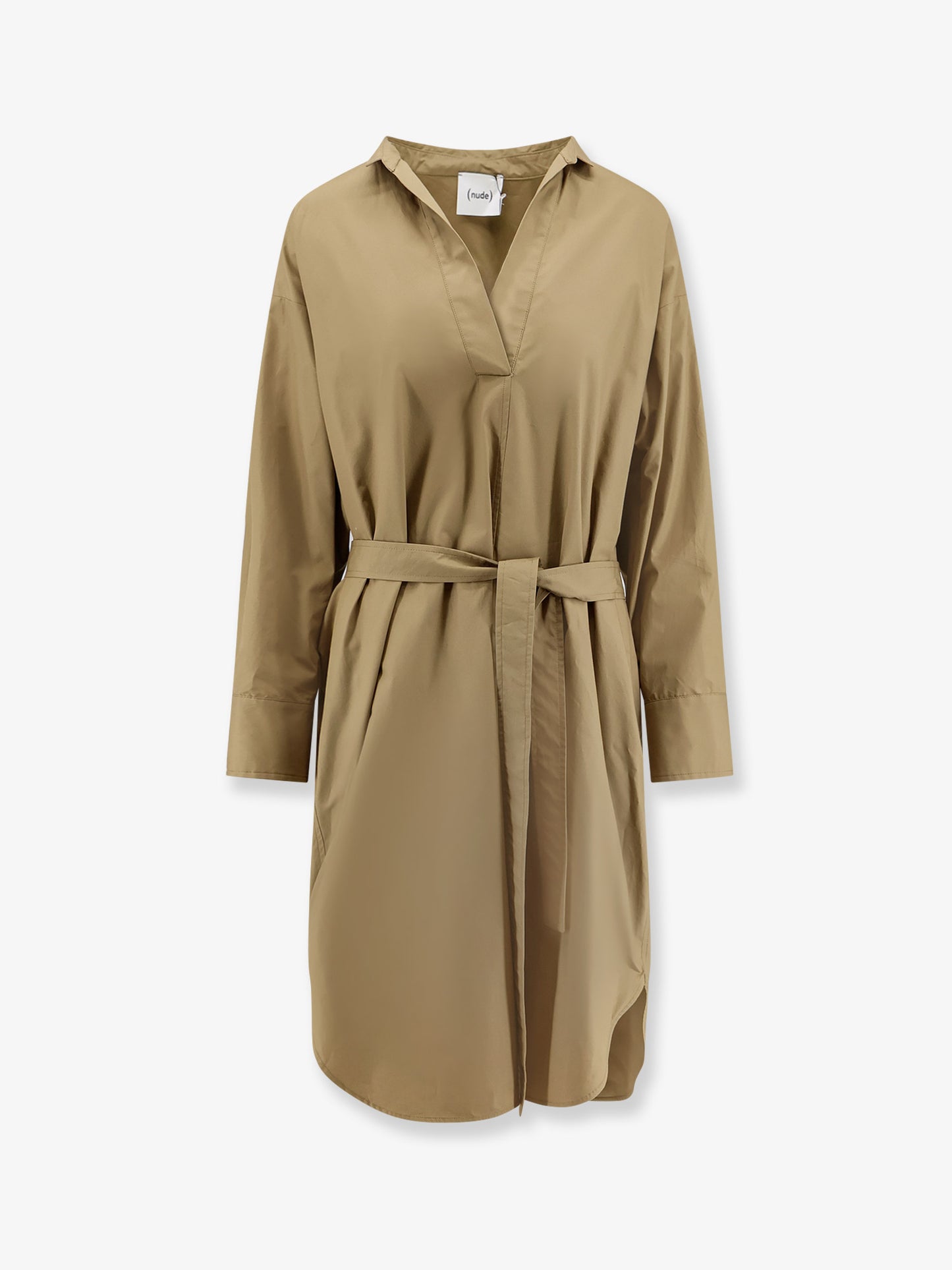 Vestito in cotone con cintura