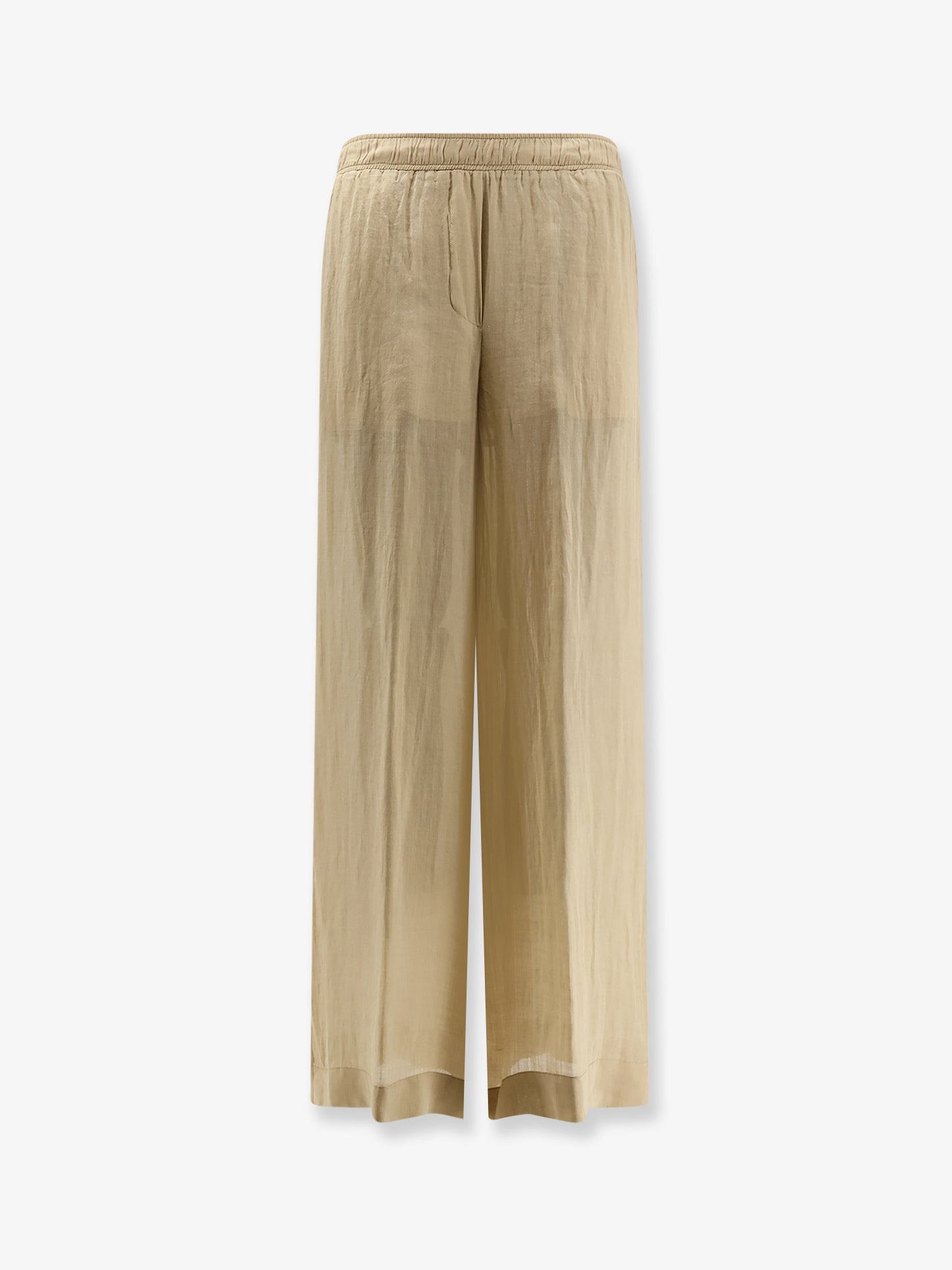 Linen blend trousers