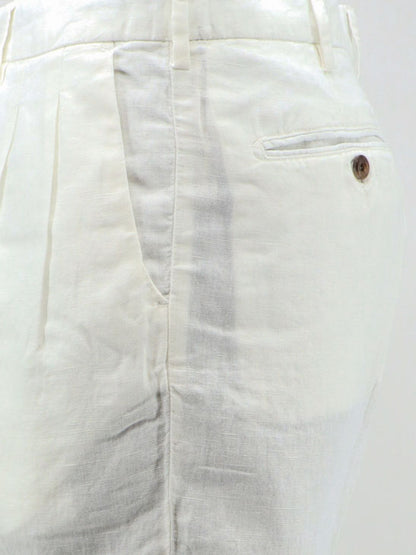 Modern Fit linen and cotton bermuda shorts thumbnail