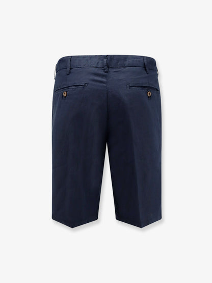 Modern Fit linen and cotton bermuda shorts thumbnail