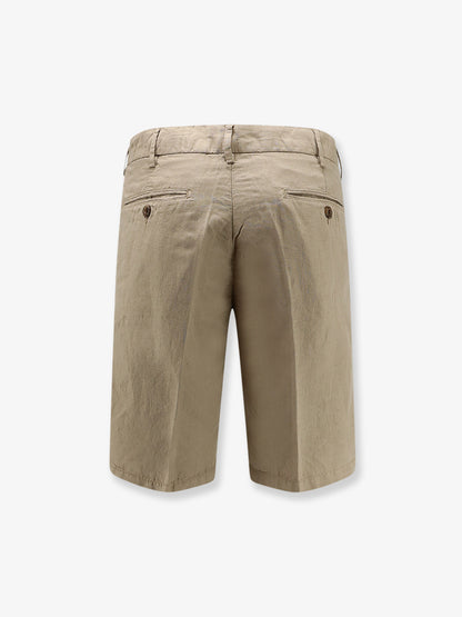 Modern Fit linen and cotton bermuda shorts thumbnail