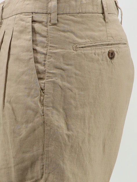 Modern Fit linen and cotton bermuda shorts