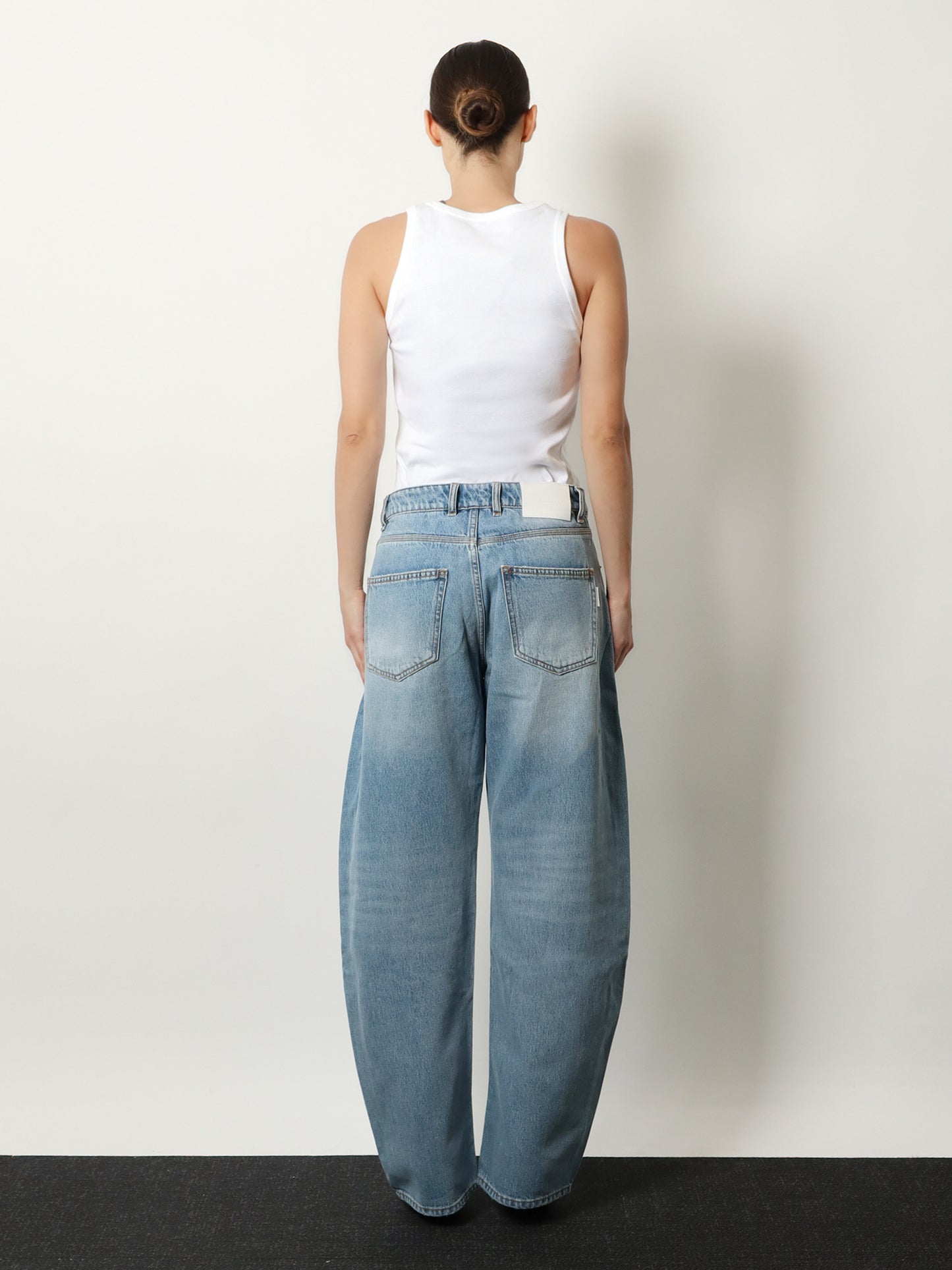 Blue denim jeans